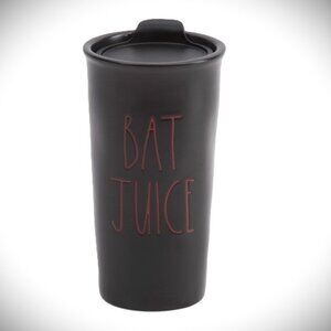 Rae Dunn Black 'Bat Juice' Travel Mug